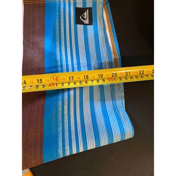 Quiksilver Board Shorts Mens 40 Striped Colorblock Beach Swim Trunks - Picture 5 of 6
